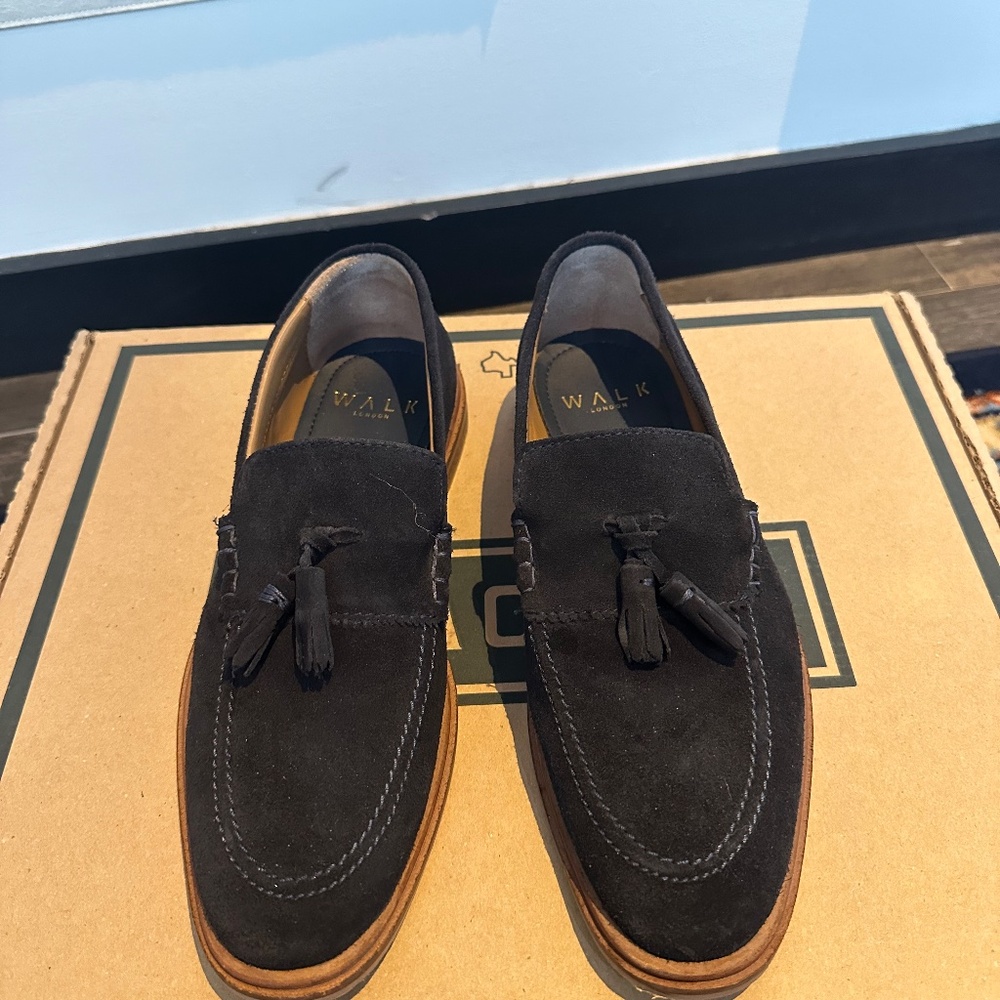 Walk London West Tassel Suede Loafers